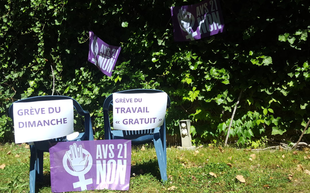 Grève du dimanche, grève du travail « gratuit »  – NON à AVS21!
