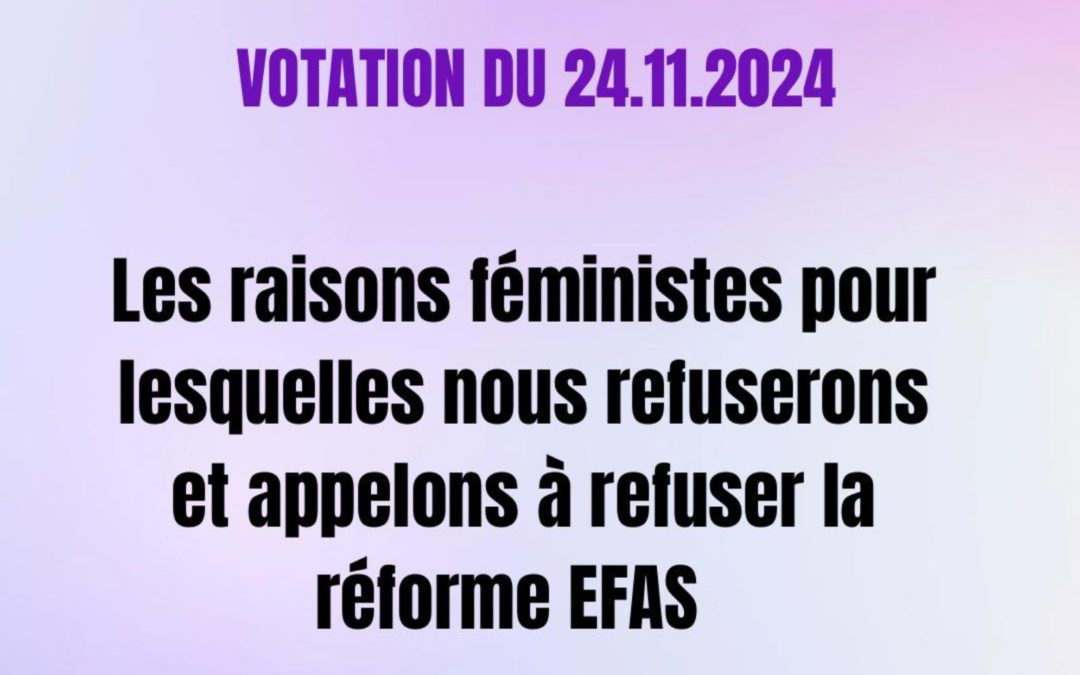non féministe à efas le 24 novembre