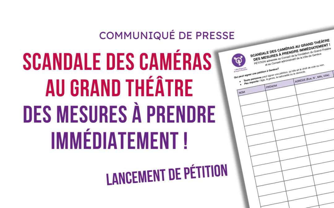 Pétition – Des mesures à prendre immédiatement au Grand Théâtre